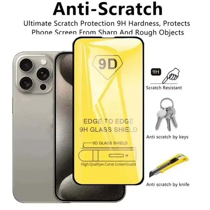 Verre trempé 9D pour Samsung S25 Ultra S23 S24 FE Plus A16 A56 5g A55 A54 A07 A53 A26 A35 A17 A73 A06 M55 A25 Protection d'écran