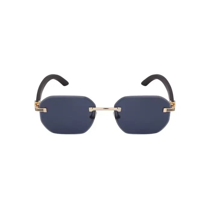 Lunettes de soleil à grain de bois pour hommes