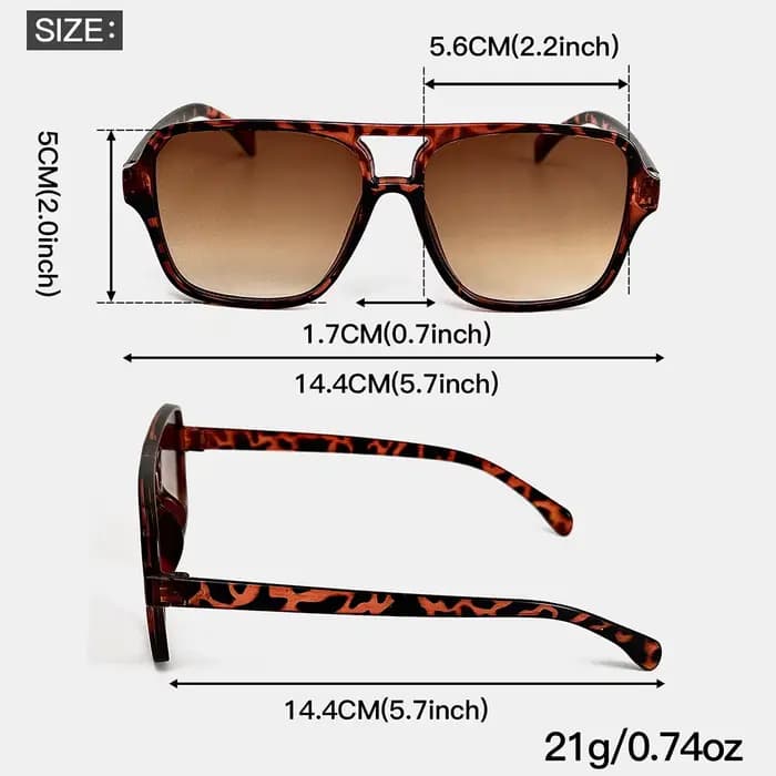 Ensemble de lunettes à monture carrée à la mode