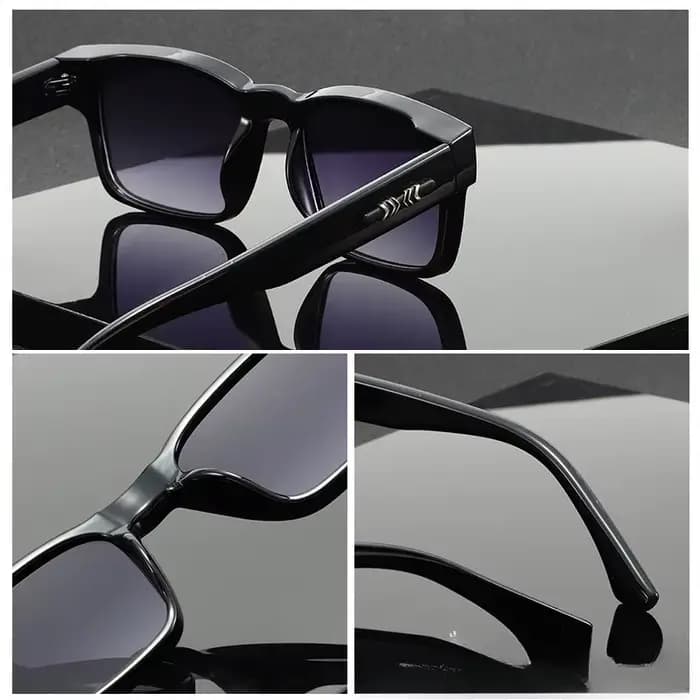 Lunettes de soleil carrées tendance 2026 pour hommes – Design de marque de luxe