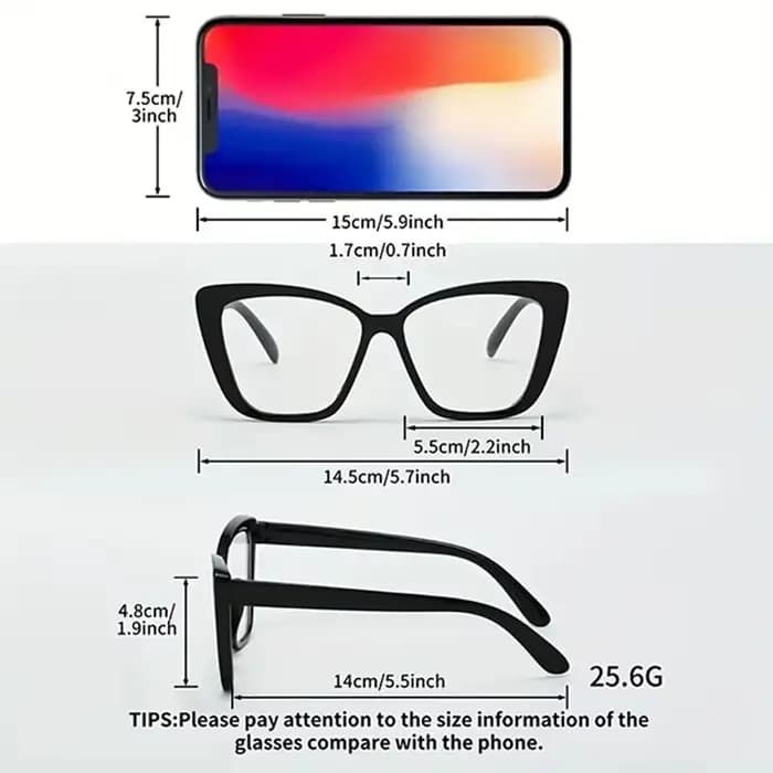 Lunettes classiques à monture œil de chat