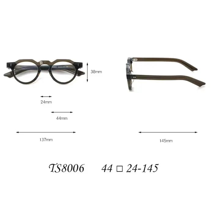 Lunettes optiques rétro en acétate pour hommes et femmes