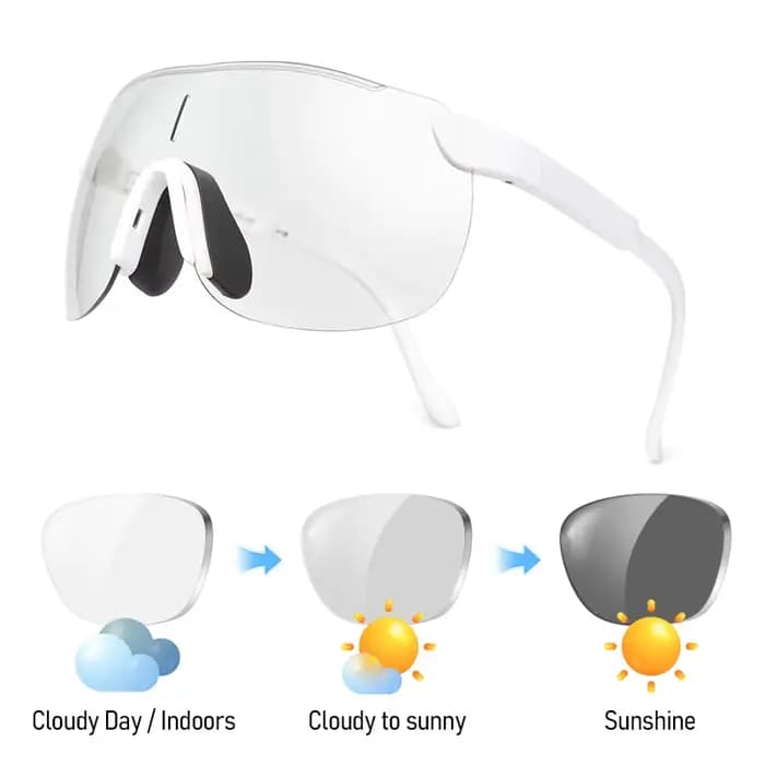 Lunettes de soleil photochromiques pour le cyclisme