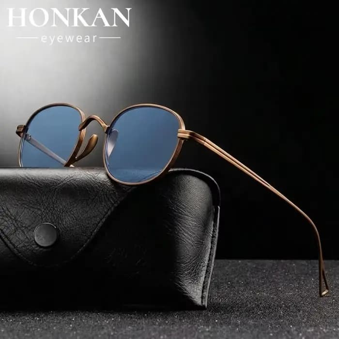 Lunettes de soleil carrées en métal élégantes pour hommes et femmes