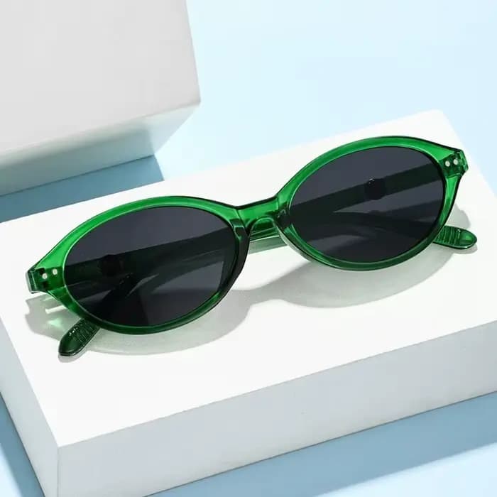 Samjune Lunettes de soleil classiques à monture ovale fine