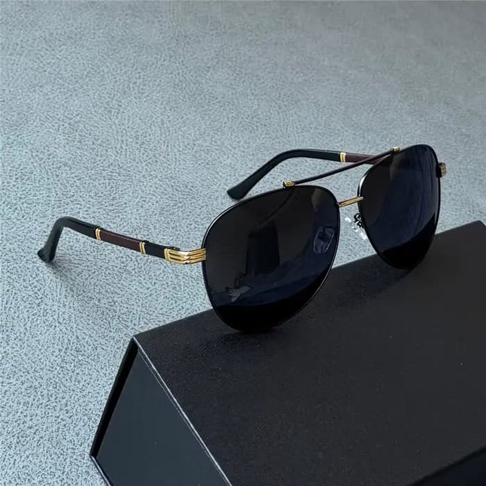 Janvancy 165mm lunettes de soleil polarisées surdimensionnées hommes