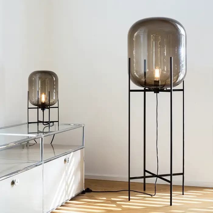 Lampadaire boule de verre Villa Bubble Oda Pulpo, lampe de lecture de chevet, postmoderne, scandinave, hôtel, 73 chambres