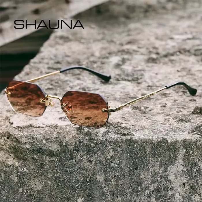 Lunettes de soleil gothiques sans monture