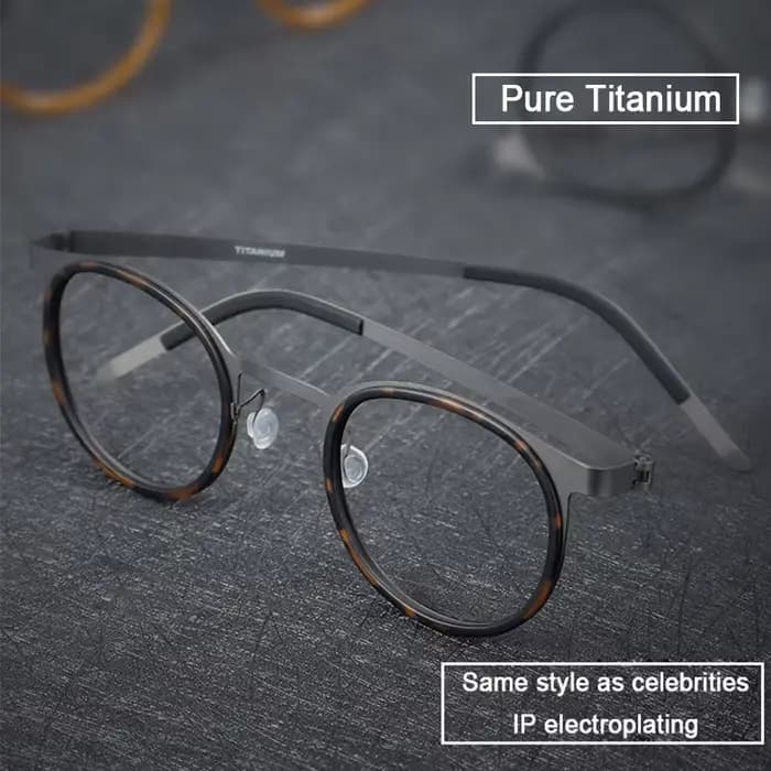 Lunettes en titane pur pour hommes