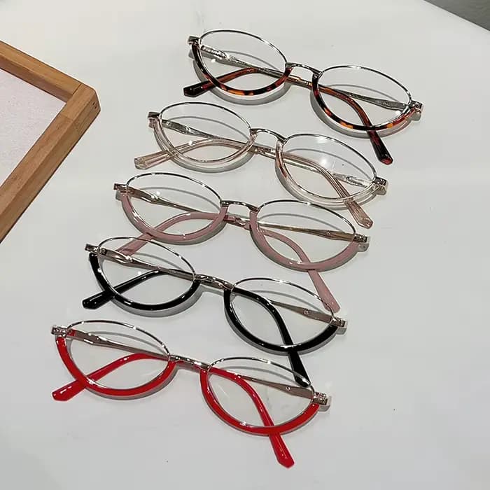 KAMMPT lunettes ovales femmes Chic 2025 nouveau blocage de la lumière bleue montures optiques à la mode Vintage marque
