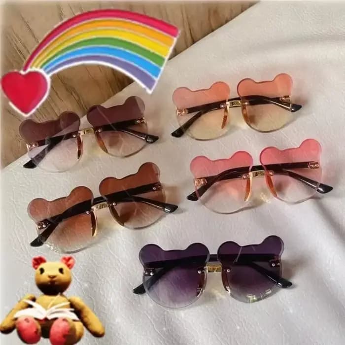 1Pc voyage en plein air ski lunettes de soleil dessin animé ours