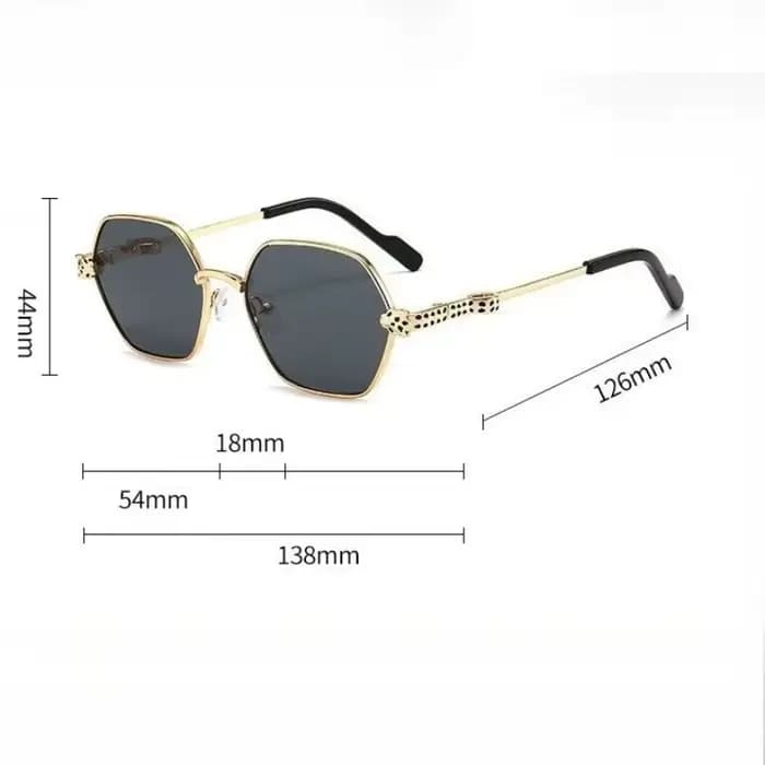 Lunettes de soleil de luxe unisexe tête de panthère 2026 Nouvelle Arrivée Rétro Classique Métal UV400 Designer Tendance pour les vacances