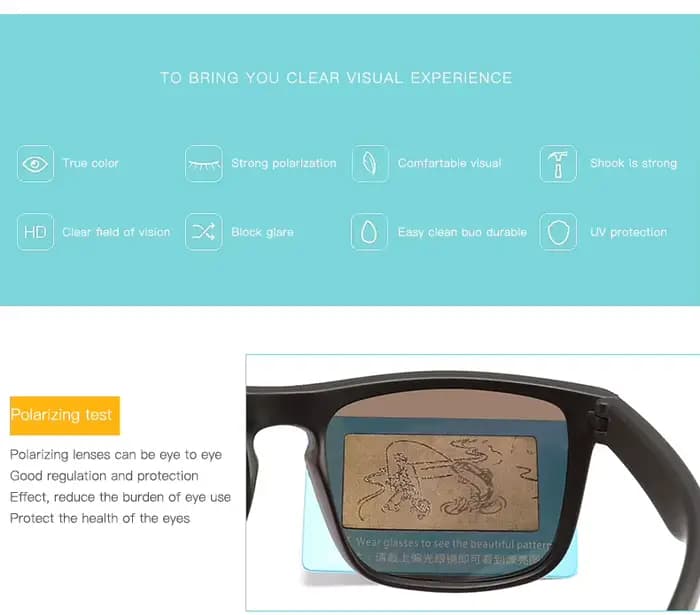 Holdw – lunettes de soleil polarisées carrées pour enfants