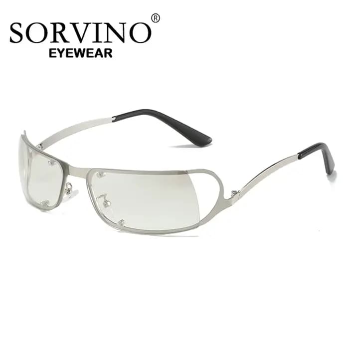Lunettes de soleil sans monture pour hommes et femmes