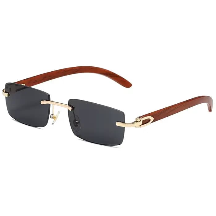 Lunettes de soleil à monture en bois