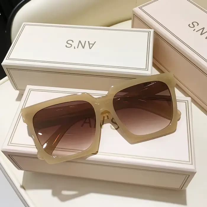 ChimVintage-Lunettes de soleil rétro à monture carrée pour femme