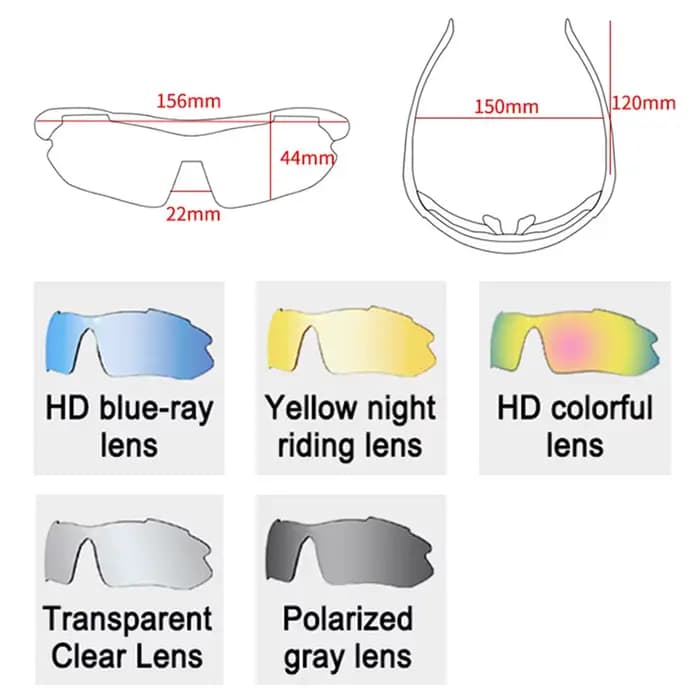 LOCLE lunettes de cyclisme UV400