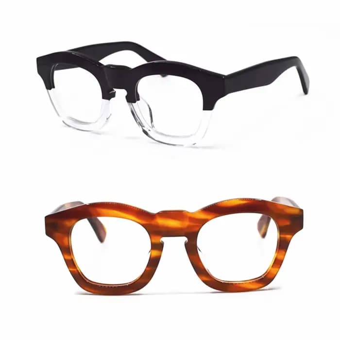 Montures de lunettes en acétate d'italie faites à la main au japon