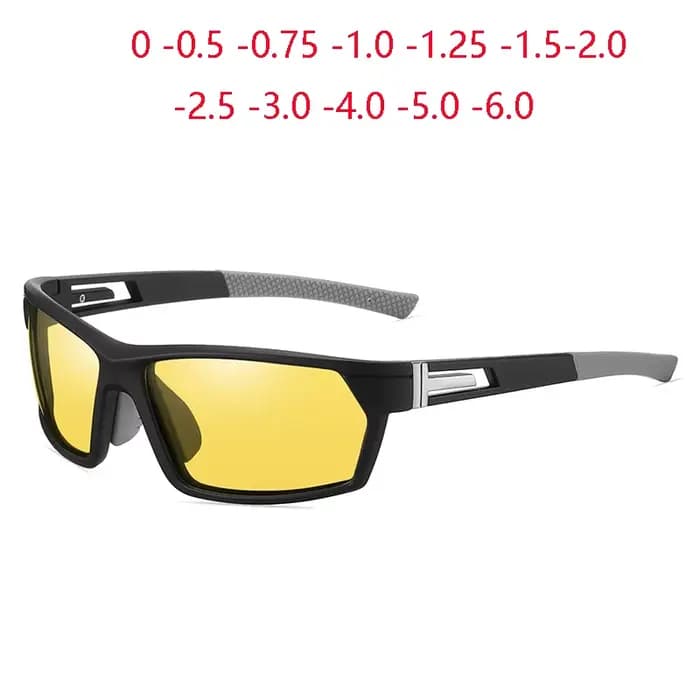 0 -0.5 -0.75 à-6.0 Sport de plein air conduite lunettes de soleil myopes hommes polarisés lentille colorée Prescription