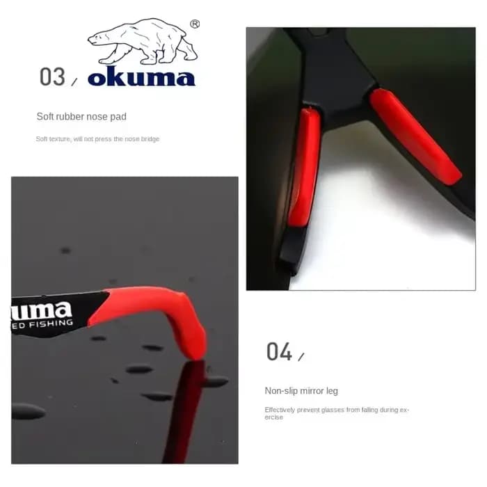 Okuma-Lunettes de soleil de pêche pour hommes et femmes