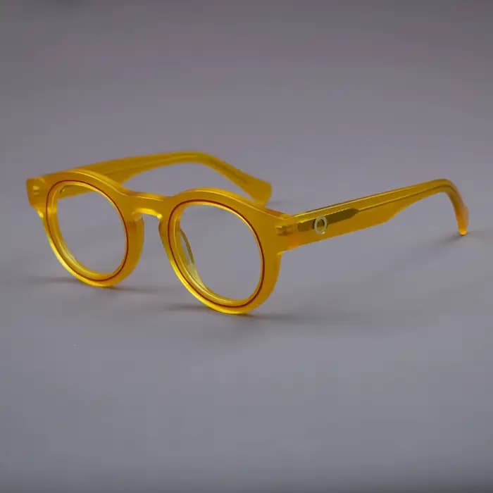 Montures de lunettes rondes rétro en acétate pour hommes et femmes