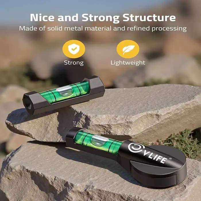 Kit de nivellement pour lunette avec bases magnétiques, niveau à bulle haute visibilité et structure métallique robuste pour accessoires optiques de chasse