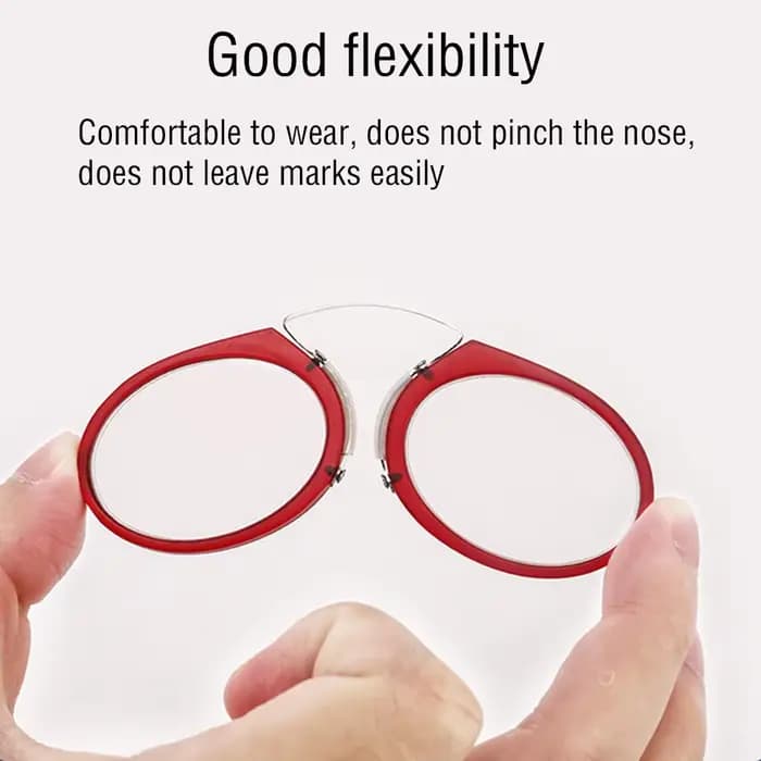 Lunettes de lecture portables à clipser avec étui
