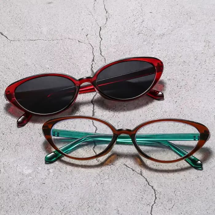 Lunettes de soleil rouge bordeaux pour femmes