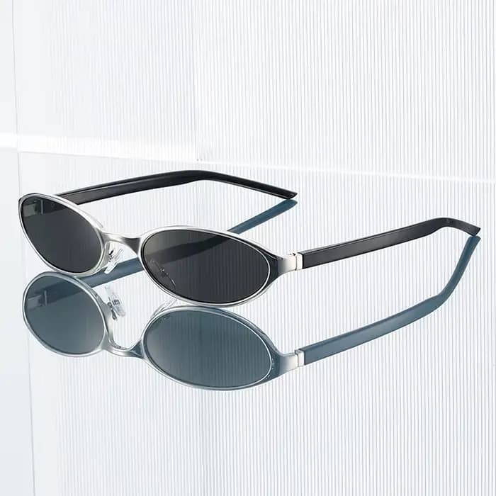 Lunettes de soleil ovales vintage pour femmes et hommes