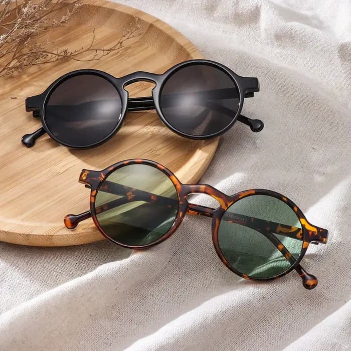 Lunettes de soleil rondes rétro pour femmes