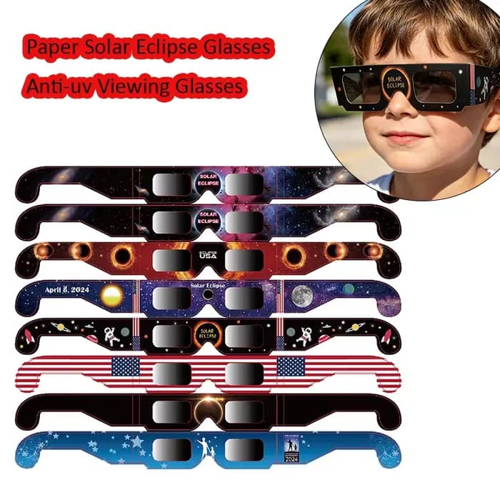 Lunettes d'éclipse solaire aléatoires (1 pièce) – Sûres