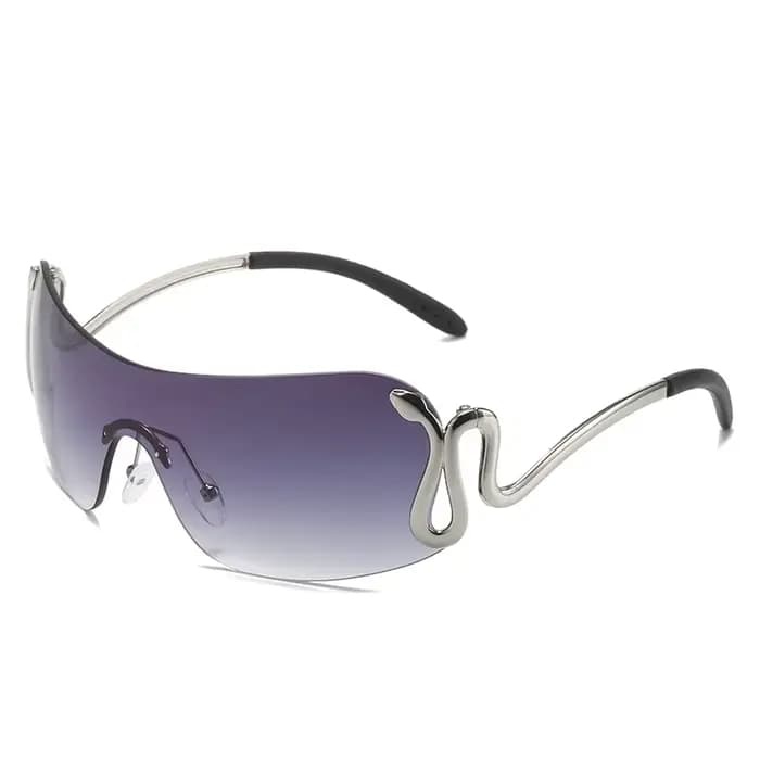 Lunettes de soleil sans monture Y2K pour femme et homme