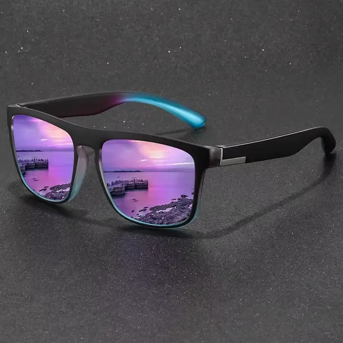 Lunettes de soleil violettes tendance pour hommes et femmes