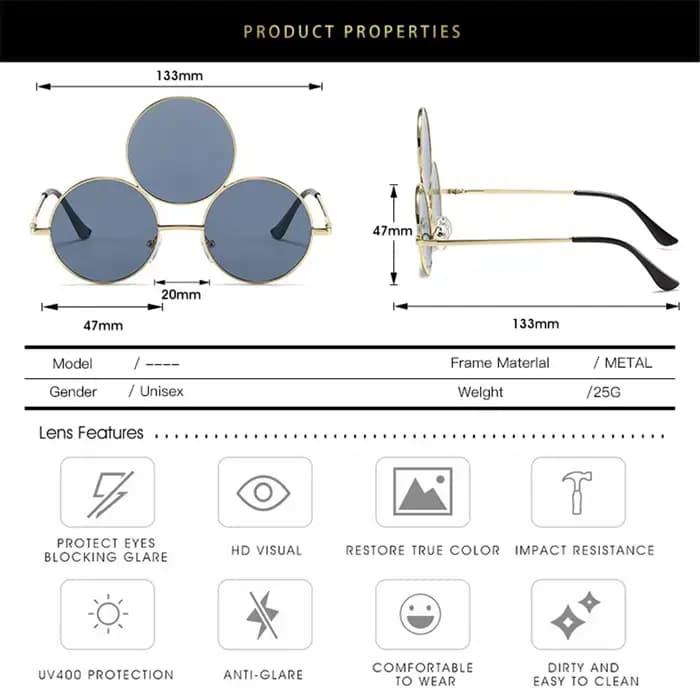 Erlang – lunettes de soleil à trois yeux