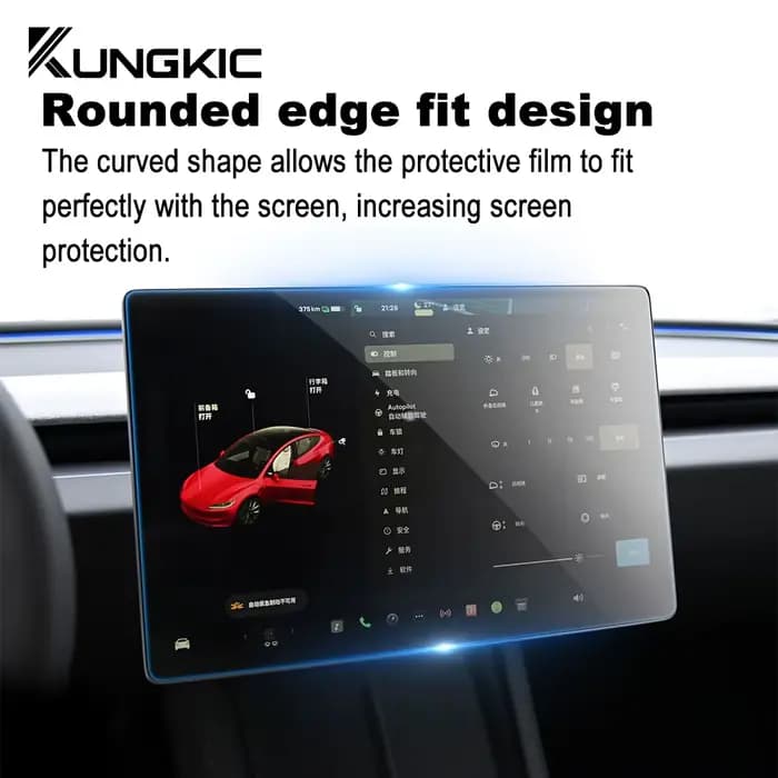 Verre trempé pour Tesla modèle 3 Highland 2024 modèle Y 2025, Film de protection d'écran de jonction, contrôle central de voiture, tactile arrière