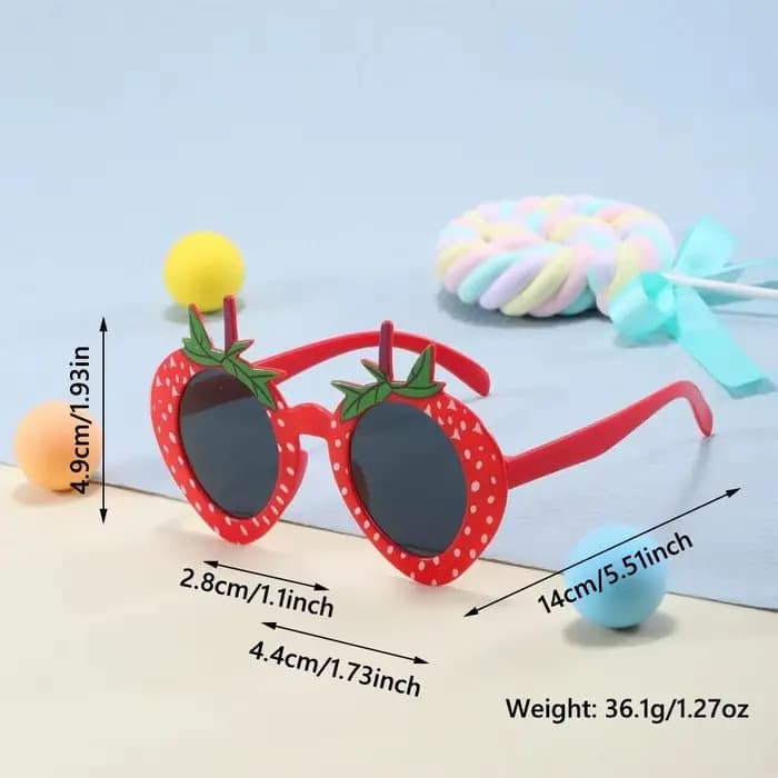 Lunettes de soleil tendance en forme d'ananas