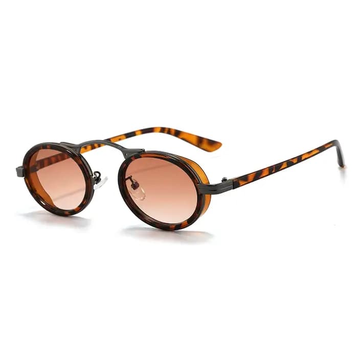 Rétro petit ovale Anti lumière lunettes femmes classique haute qualité nuances mode métal cadre INS