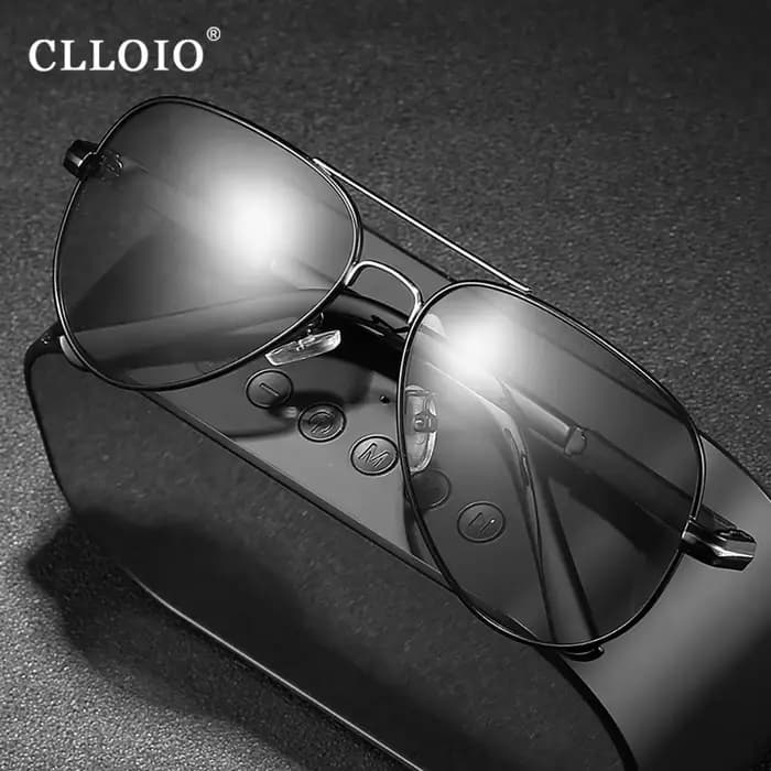 CLLOIO 2023 nouveau pilote lunettes de soleil photochromiques hommes femmes classique