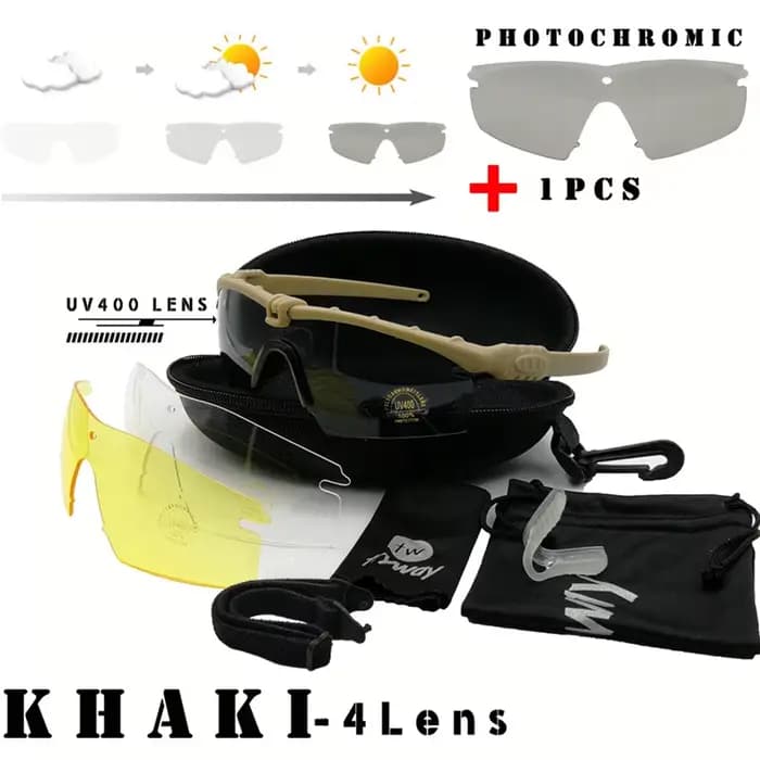 Twtryway-Lunettes de soleil tactiques photochromiques M 3.0 Strike