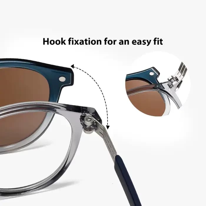 Reven Jate S33103 lunettes de soleil polarisées hommes femmes pince magnétique