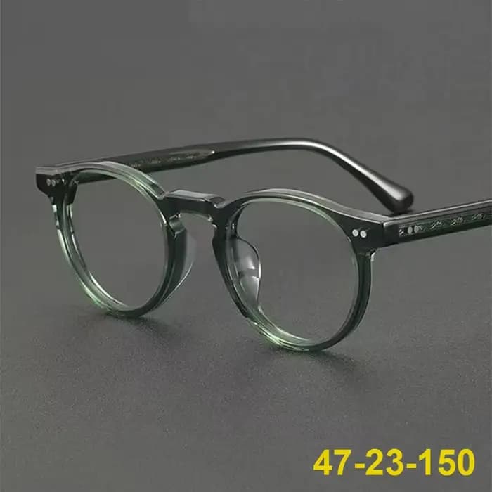 Lunettes rondes en acétate pour hommes et femmes