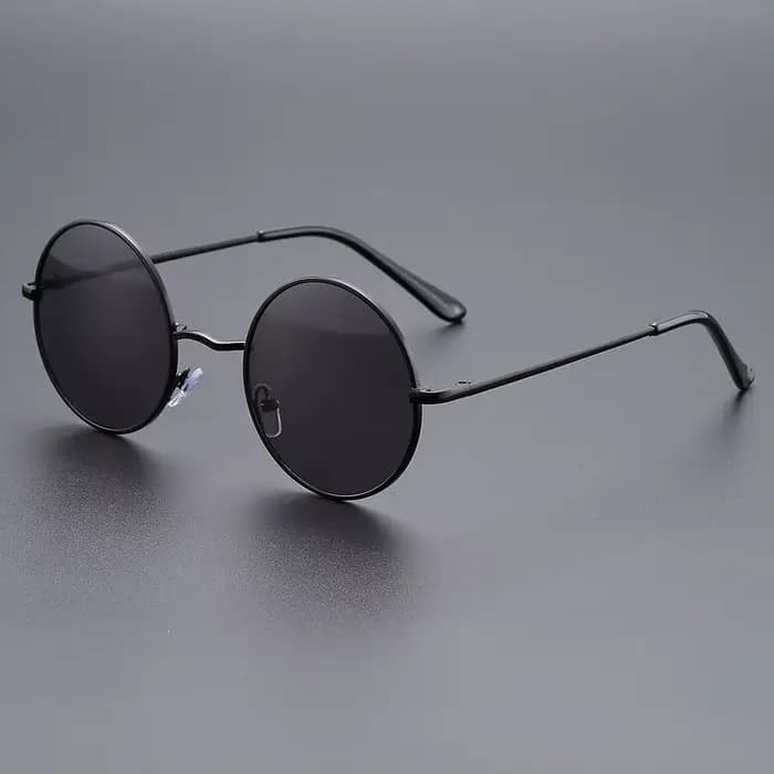 Lunettes de soleil rétro à monture ronde pour la mode ; idéales pour les fêtes