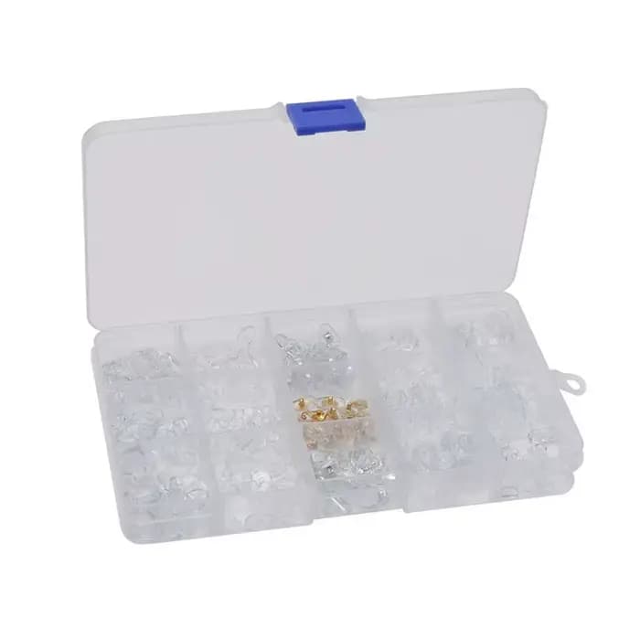 150 paires/boîte de plaquettes de nez en silicone antidérapantes à visser pour lunettes