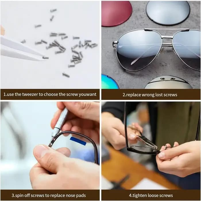 Kits d'outils de réparation de lunettes de soleil