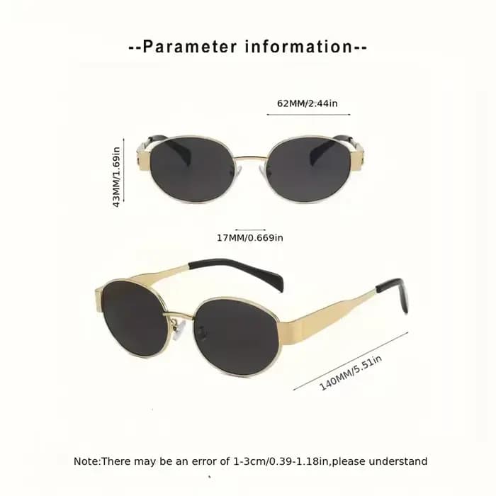 Lunettes de soleil ovales et polygonales tendance