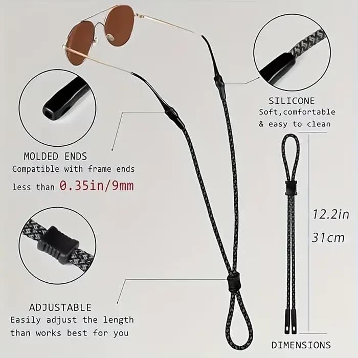 Sangle de lunettes, gardez facilement vos lunettes autour du cou