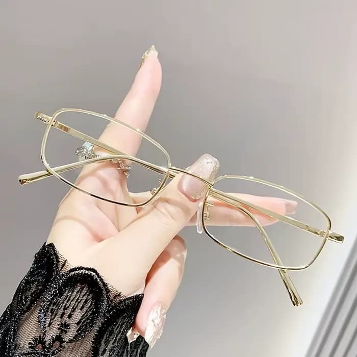 Lunettes de mode montures en métal pour femmes hommes