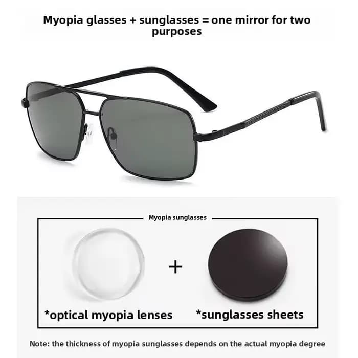 Lunettes de soleil polarisées de luxe pour hommes