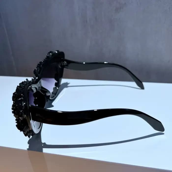 Lunettes de soleil yeux de chat baroques pour femmes