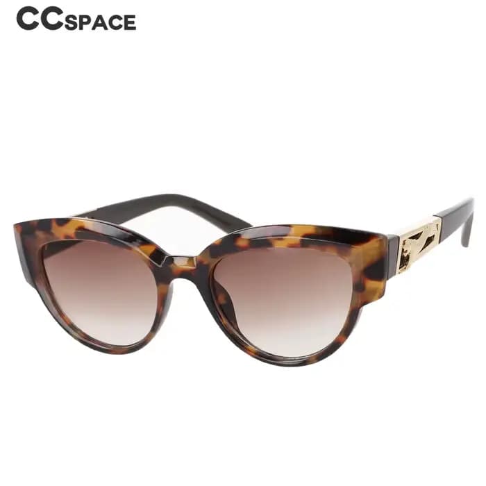 Lunettes de soleil œil de chat léopard vintage pour femmes